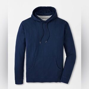 Peter Millar Navy Blue Lava Wash Hoodie ME0K45 Sweatshirt